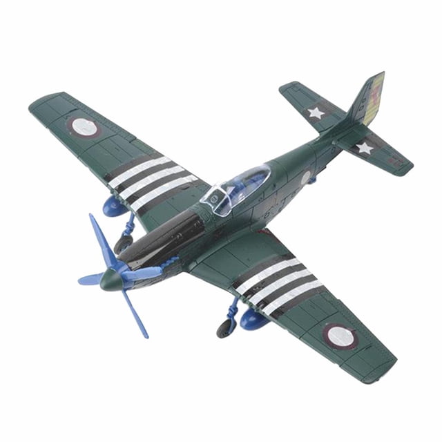Milaget 1:48 Scale WWII Fighter Aircraft Model 4D Assembly Plane Model Kit for Adult and Green