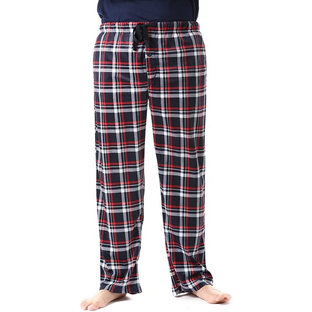 Ultra Soft Fleece Men's Plaid Pajama Pants with Pockets