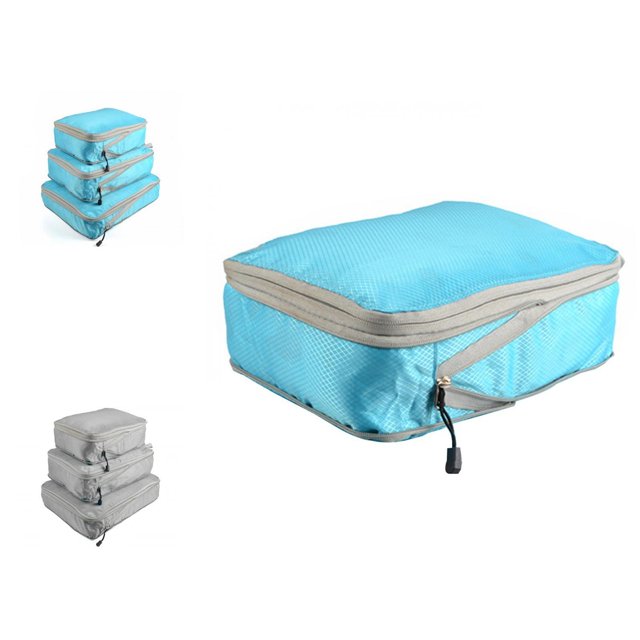 Travel Storage Bag Grande Capacité Imperméable Résistant à l'Usure Fermeture Éclair Large Application Nylon Gain de Place Valise de Voyage Organisateur de Vêtements Pantalons pour la Maison