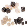 thumbnail image 4 of Bunblic 5-10pack Resin 6 Side Dice Set Mathematics Teaching Aid Fractional Dice Black 10 Pcs, 4 of 8