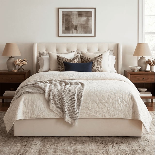 Aykah Cadre de Lit Moderne en Velours Très Grand Size avec Rangement, Cadre de Lit en Métal avec Tête de Lit Haute, Lit au Design Moderne à Oreilles