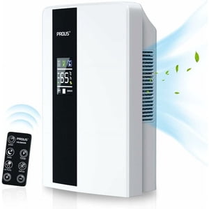 Déshumidificateur pour la maison, contrôle intelligent de l'humidité avec accès à distance jusqu'à 4 Compteurs, conçus pour les sous-sols & Salles de bains avec 24-Hour Minuterie