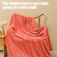 thumbnail image 4 of Oversized Cooling Quilt Wave Design Temperature Regulating 79x59in Double Layer Blanket Orange, 4 of 6