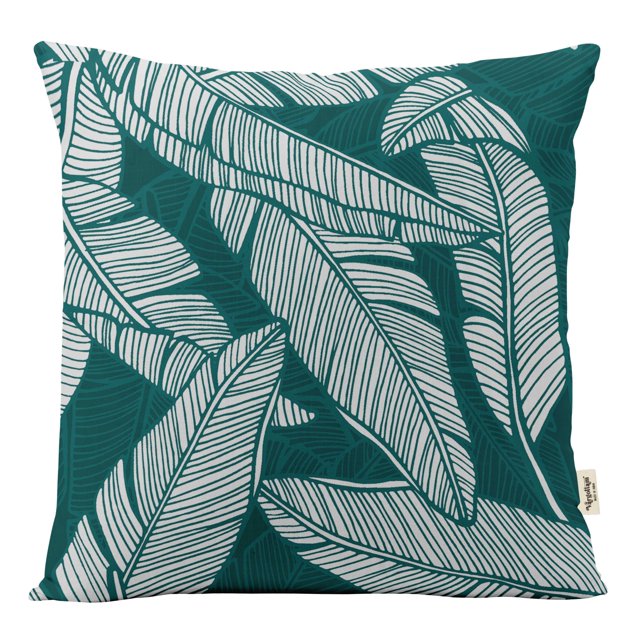 VargottamSquare Pillow Cover - Decorative Pillow Covers18x18 Inches,PrintedTeal BlueThemePillowcase, DecorativeSquareCushionCovers