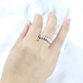 thumbnail image 4 of LYMAYTER Bague de Fête pour Doigt - Grain Surélevé, Géométrique, Électroplaquée, Style Punk, 4 of 6