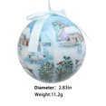 thumbnail image 3 of Suncoda Holiday Ball, Holiday Ball Ornament Tree Ornament, 2.8 Inch Multi-Style Holiday Light Bulb Ornament Holiday Tree Ornament Tree Dress Family Party Holiday Ornament, 3 of 5