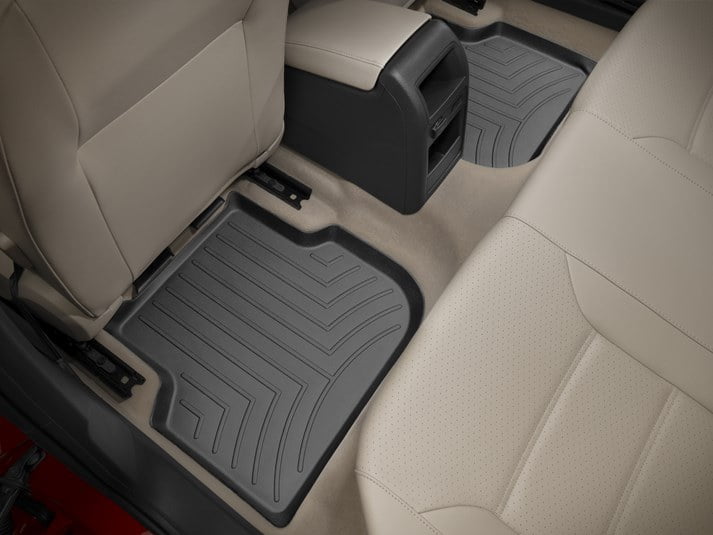 Fits 2011-2018 Volkswagen Jetta Weathertech Floor Liner 443382 FloorLiner; Molded Fit; Black; Thermoplastic Polyolefin TPO Vacuum Formed Material; 2 Piece