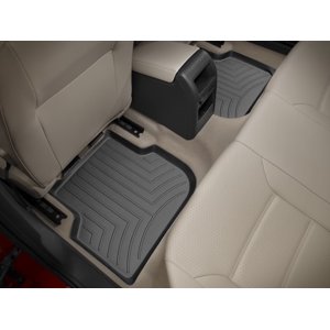 Fits 2011-2018 Volkswagen Jetta Weathertech Floor Liner 443382 FloorLiner; Molded Fit; Black; Thermoplastic Polyolefin TPO Vacuum Formed Material; 2 Piece