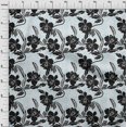 thumbnail image 4 of oneOone Rayon Black Fabric Asian Floral Craft Projects Decor Fabric Printed By The Yard 56 Inch Wide, 4 of 4
