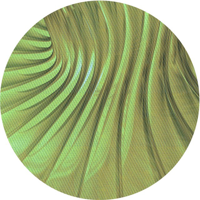 Ahgly Company Tapis d'Intérieur Ronds Transitionnels Jaune-Vert Lavables à la Machine, 3 Pieds Rond