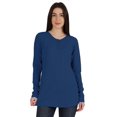 thumbnail image 1 of Inkmeso Tshirt With Buttons Jersey Tee Long Sleeve Top For Women, 1 of 8