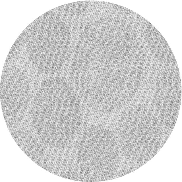 Ahgly Tapis Rond Lavable en Machine Intérieur Transitionnel Gris Foncé, 4 Pieds Rond