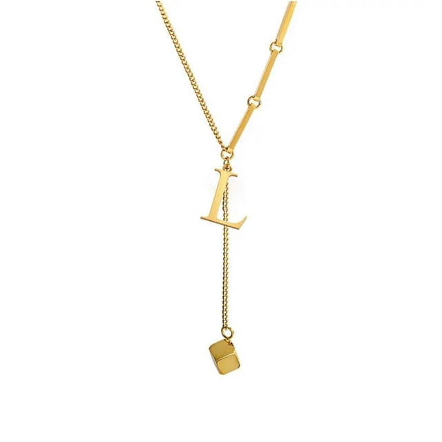 Pendentif Alphabet 26 Lettres Collier Lettre Initiale Mode pour Femmes Q4Y7