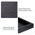 thumbnail image 3 of Unique Bargains 12' Square Wood Serving Tray Decorative Platter Home Kitchen Candle, Black, 3 of 6