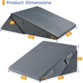 thumbnail image 2 of Wedge Pillows for Adult Adjustable Bed Wedge Pillow for Post Surgery Triangle Pillow Headboard with Bolster Cushion for Sleeping Acid Reflux Neck & Back Support and Dark G, 2 of 9