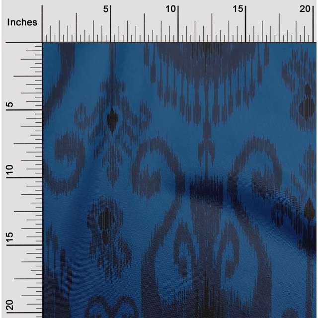 oneOone Polyester Lycra Fabric Ethnic Ikat Fabric Prints By Yard 56 Inch Wide