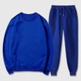 thumbnail image 4 of 2 Piece Tracksuit Mens Matching Crewneck Pullover and Drawstring Jogging Set Long Sleeve Athletic Sportswear Tracksuits, 4 of 7