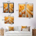 thumbnail image 4 of Designart "Color landscape Abstract Saffron I" Abstract Botanicals Framed Wall Art Set Of 2 - Yellow Floral Framed Wall Art Set Of 2, 4 of 6