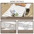 thumbnail image 4 of Gymax 2PCS Patio Chaise Lounge HDPE Reclining Chair w/ 5-Position Adjustable Backrest & Cup Holder, 4 of 6
