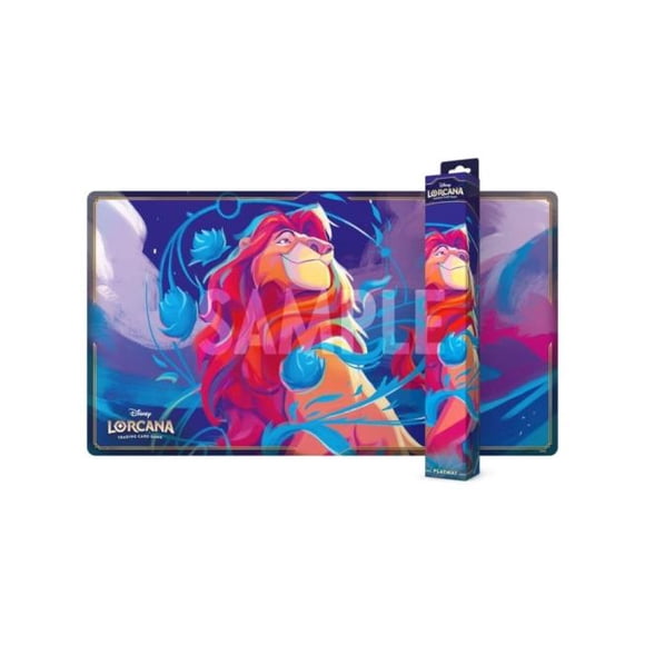 Jeu de Cartes à Collectionner Disney Lorcana : Ensemble de 9 Tapis de Jeu Féeriques - Mufasa
