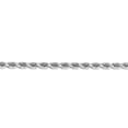 thumbnail image 2 of 14K White Gold 5mm Diamond Cut Rope Chain Bracelet 7 IN, 2 of 4