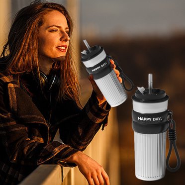 TIMIFIS Stainless Steel Mug Coffee Thermal Mug Multi-Color Optional Spray Plastic 304 Stainless Steel Mug Portable Car Carrying Coffee Mug Student Walking Mug Coffee Cups