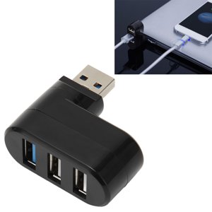 3 Port USB 3.0 Hub pour ordinateur portable, USB3.0x1 USB2.0x2 USB Extendeur USB Hub, Hot Swap et Plug et Play, 5Gbps Transmission haute vitesse pour le bureau PC