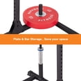 thumbnail image 4 of Squat Rack 800LB Capacity Power Rack 2"x 2" Steel Power Cage Exercise Stand with 4 J-Hooks for Bench Press, Weightlifting and Strength Training - 1026783, 4 of 5