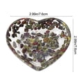 thumbnail image 3 of CQCYD Heart Shaped Resin Bowl, Transparent Jewelry Dish, Decorative Organizer For Rings Earrings, Beautiful Patterned Craft Display, Valentine's Day Gift, 3 of 7