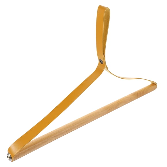 CATIEBYE Wooden Camping Hanger Chocolate Color Heavy Duty Clothes Hanger for Closet Storage