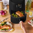 thumbnail image 2 of Refurbished Beautiful Kitchenware 3-Quart Digital Air Fryer with TurboCrisp Technology, Black Sesame, 1200W, 4 Presets, Adjustable Temperature, 19970, 2 of 5