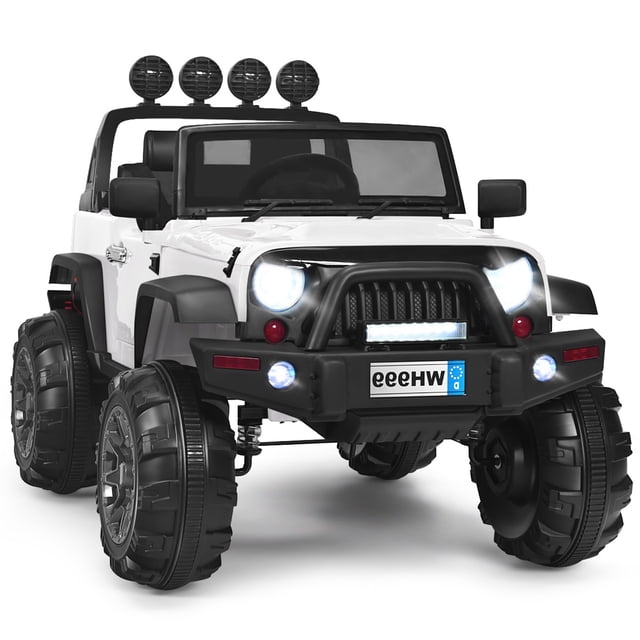 Gymax Electric Kids Ride On 12V Truck Car w/ MP3 Remote Control White