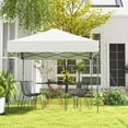 thumbnail image 4 of Gymax Patio 6.6 x 6.6ft Outdoor Pop-up Canopy Tent UPF 50+ Portable Sun Shelter White, 4 of 10