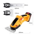 thumbnail image 3 of 2 In 1 24V Cordless Electric Hedge Trimmer 20000RPM Rechargeable Handheld Household Shrub Weeding Pruning Mower Garden Tools, 3 of 5