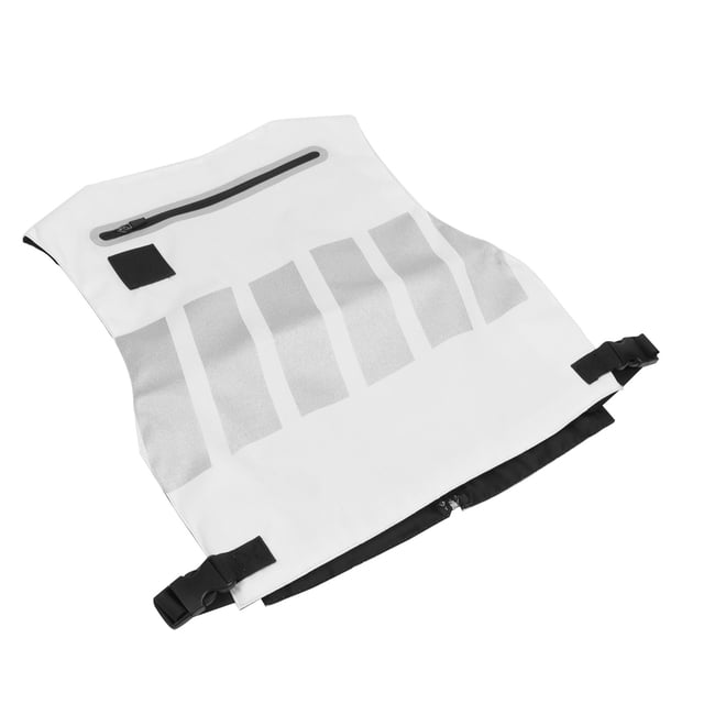 Reflective Strip Vest, Cycling Waistcoat Polyester Cycling Vest Pocket Design For Training Sports Equipment For Running Biking Walking White White