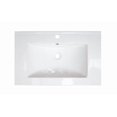thumbnail image 2 of American Imaginations 23.75-in. W 1 Hole Ceramic Top Set In White Color - Overflow Drain Incl. AI-32462, 2 of 9