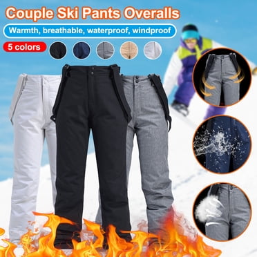 Pantalon de Planche à Neige Coupe-Vent d'Hiver pour Hommes et Femmes, Pantalon de Ski d'Hiver Chaud et Épaissi pour Hommes, Pantalon de Neige Imperméable Uni Adapté au Ski de Plein Air Idées de Cadeaux d'Anniversaire pour Hommes et Femmes