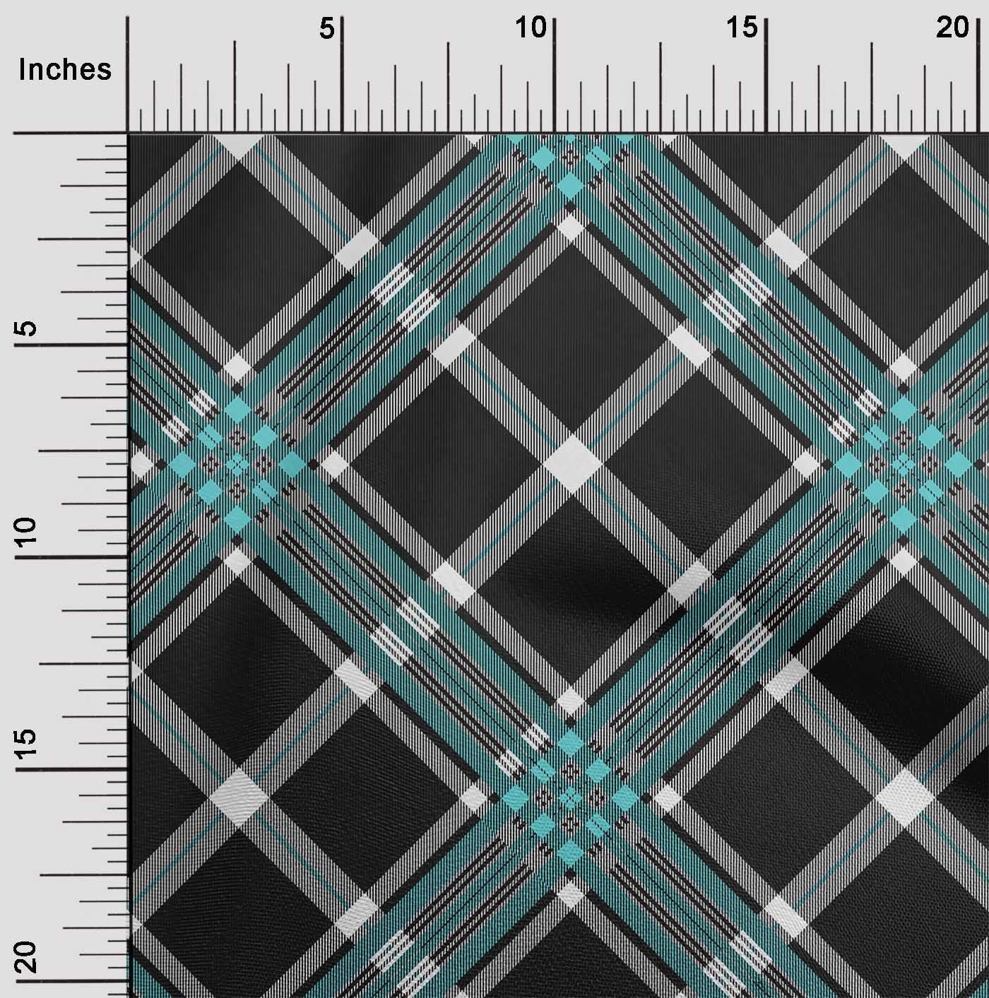 oneOone Viscose Jersey Fabric Tartan Check Print Fabric BTY 60 Inch Wide