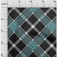 thumbnail image 1 of oneOone Cotton Poplin Fabric Tartan Check Printed Craft Fabric BTY 56 Inch Wide, 1 of 4