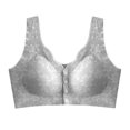 thumbnail image 2 of Bras for Women, Womens Front Buckle Solid Color No Steel Ring Bra Daily Bra, 2 of 4