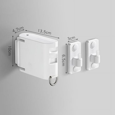 Rbaofujie Retractable Clothesline Portable Heavy Duty Indoor and Outdoor 13.78 Ft Composite TPU Material with 34 Windproof Hanging Holes Prevents