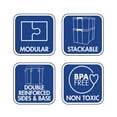 thumbnail image 2 of Bankers Box Plastic Storage Box 0.3L,  3pk, 2 of 3