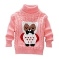 thumbnail image 2 of RXIRUCGD Chandail Ample pour Enfants 1-12 Ans avec Col, Manches Longues, Col Rond, Haut/chemise ( Rose, Taille : 1-2 Ans ), 2 of 3