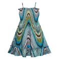 thumbnail image 2 of Robe Fille Smockée Dos Nu Paisley Verte 2-3 Ans, 2 of 4