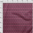thumbnail image 2 of oneOone Silk Tabby Fabric Geometric & Floral Block Printed Fabric 1 Yard 42 Inch Wide, 2 of 4