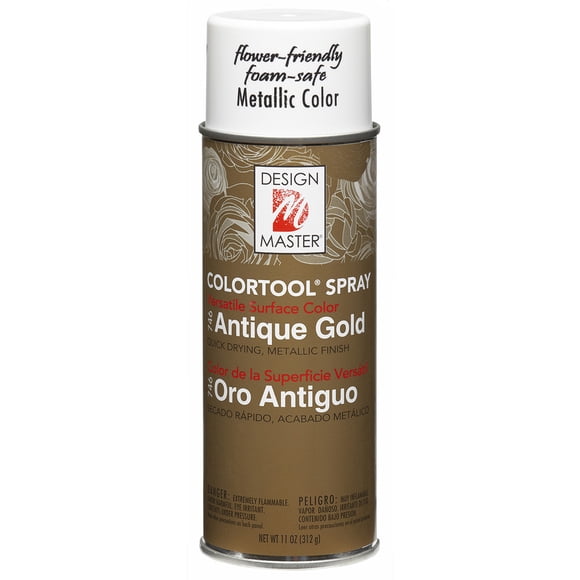 Design Master Colortool Metal Spray Paint 11oz-Antique Gold