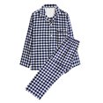 thumbnail image 4 of LSLJS Ensembles de Pyjama pour Hommes Décontractés Vêtements d'Intérieur Hauts à Manches Longues Pantalons Col Rabattu Pyjamas de Nuit Ensembles de Détente, Vêtements de Nuit pour Hommes Cadeaux pour Hommes, 4 of 4