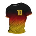 thumbnail image 1 of LUOGENLI T-shirts pour Homme pour Hommes Masculin Allemagne Athlète Numéro Imprimé Manche Courte Col Rond T-Shirt Floral Mode Chandail de Base Hauts T-shirts pour Hommes T-shirts Graphiques T-shirts Vintage Saint-Patrick Gris TTTG, 1 of 4