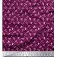 thumbnail image 1 of Soimoi Polyester Crepe Fabric Dot,Cricket Player & Bat Sports Print Fabric by Yard 52 Inch Wide, 1 of 3