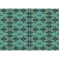 thumbnail image 1 of Ahgly Tapis Rectangulaire Lavable en Machine Intérieur Transitionnel Bleu Profond, 5 Pieds x 7 Pieds, 1 of 7